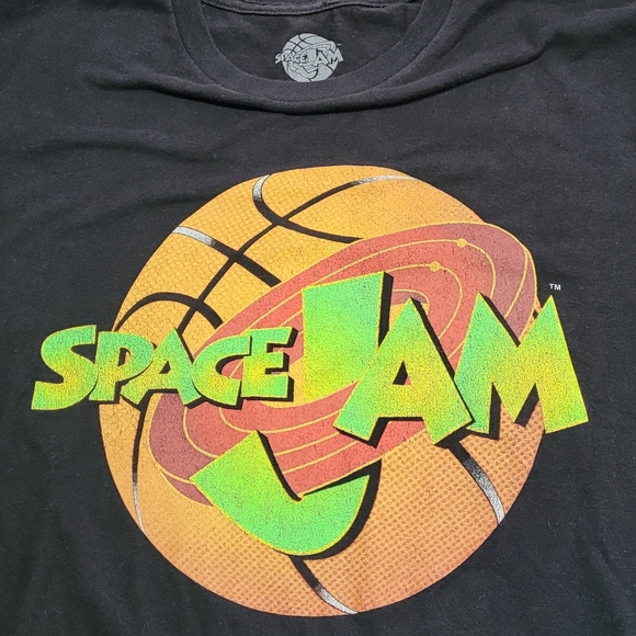 Vintage Space Jam Basketball Logo Tshirt WB Warner Bros Looney Tunes Bugs Bunny - Picture 5 of 5